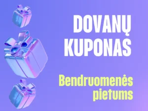 Dovanų kuponas bendruomenės pietums