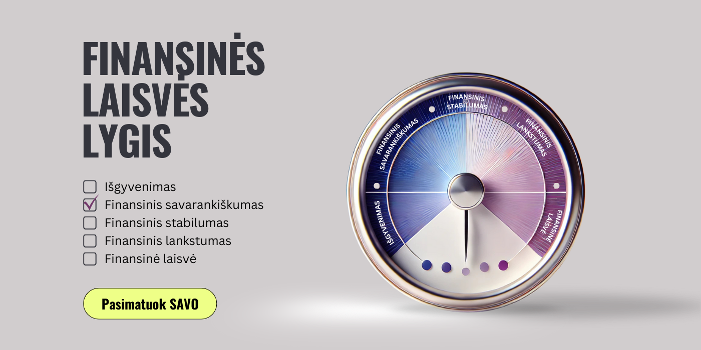 INWEST Finansinės sveikatos kelias barometras testas finansu