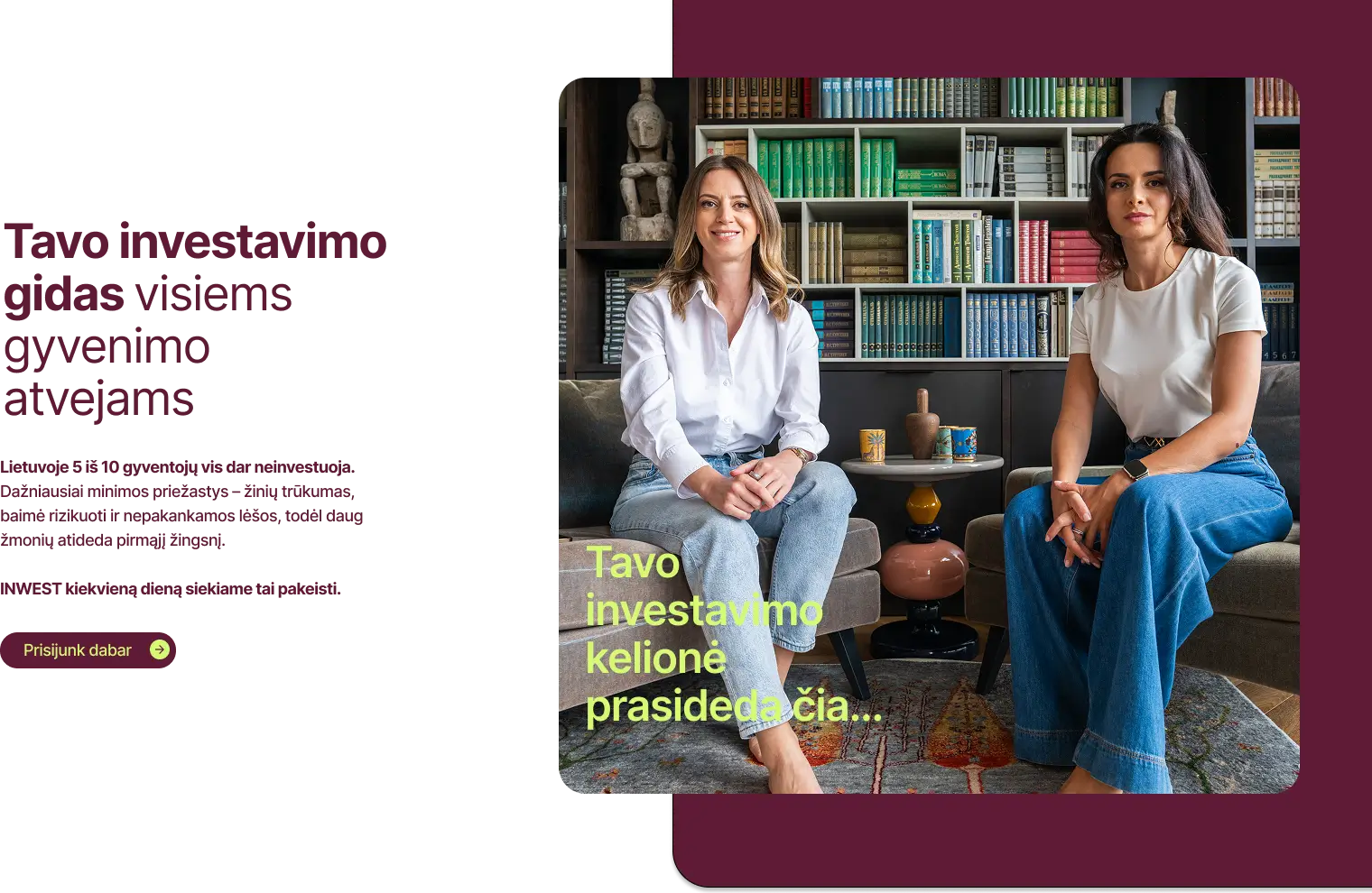 Tavo investavimo kelionė prasideda čia – INWEST programa